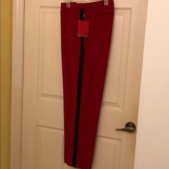 NWT Narcisco Rodriguez for DESIGN NATION Red Pants S16 - Picture 1 of 6